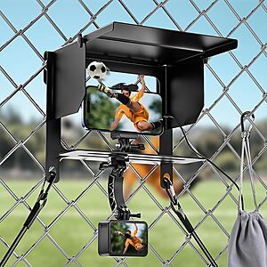LC-dolida Fence Mount w/ Sun & Rain Visor for GoPro, DJI, Insta360 & Smartphones $9.97 + Free Shipping w/ Prime or on $35+