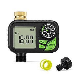 Sprinkler Timer for Garden Hose, Water Timer with Rain Delay, Fits Standard 3/4" $19.25