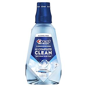 [SnS, AC] $6.49 | 2 × 33.8-Oz Crest Pro-Health Mouthwash (Clean Mint) ($3.24 each) at Amazon