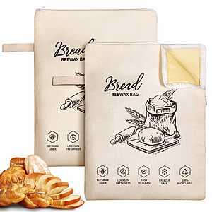 Amazon – Beeswax Bread Bags - $14.99 w/ Code