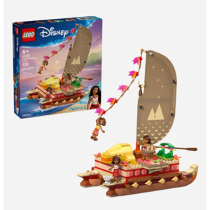 LEGO Disney Moana’s Adventure Canoe Fantasy Toy Boat Building Set 43270 $23.69
