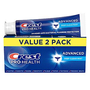 Pro-Health Advanced Deep Clean Mint Toothpaste with Fluoride, Gingivitis Treatment (5.1oz) Twin Pack $6.98
