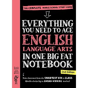 $3.99 | Everything You Need to Ace English Language Arts in One Big Fat Notebook, 2nd Edition: The Complete Middle School Study Guide (eBook) by Workman Publishing