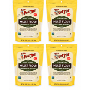 4-Pack 20-Oz Bob's Red Mill Stone Ground Whole Grain Millet Flour $10.21 w/ S&S + Free Shipping w/ Prime or on $35+