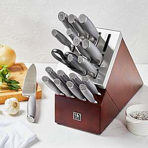 Henckels Modernist 20-piece Self-Sharpening Knife Block Set $199.99 Free shipping Costco.com