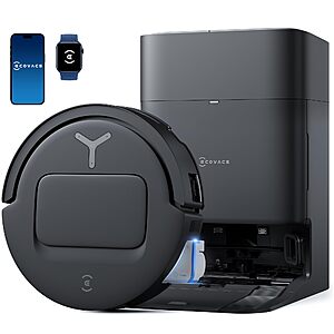 ECOVACS DEEBOT T80 Omni Robot Vacuum, OZMO Roller Mop Instant Self-Washing $399