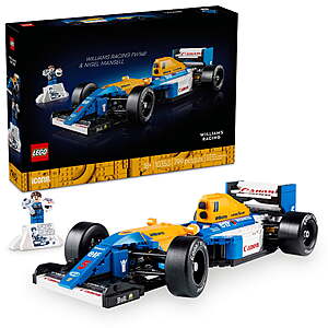 799 pcs LEGO Icons Williams Racing FW14B & Nigel Mansell F1 Model Car Kit(10353) $52.91 + Free S&H at Walmart