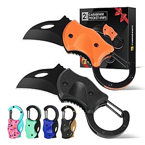 FUNBRO 2 Pack Small Stainless Steel Pocket Knife Gifts for Men & Women $8.99