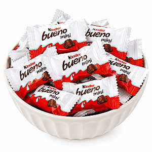 3 lbs Kinder Bueno Minis – Crispy Milk Chocolate Wafer with Hazelnut Cream $22.98