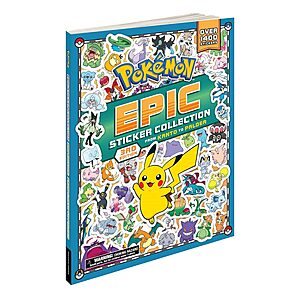 Pokémon Epic Sticker Collection 3rd Edition: From Kanto to Paldea w/ Over 1,400 Stickers $11.48 + Free Shipping w/ Prime or on $35+