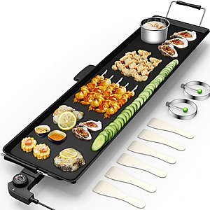 Costway 35" Electric Indoor Nonstick Griddle & Grill w/ 5 Temperature Settings $50 + Free Shipping