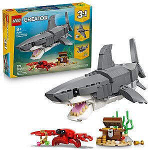 379-Piece LEGO Creator Fierce Shark w/ a Treasure Chest Building Toy (31381) $27.95 + Free Shipping w/ Prime or on orders over $35