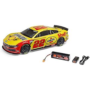 $129.99* | 1/12 NASCAR RC Race Car Joey Logano No. 22 Shell 2025 Ford Mustang w/ Battery & Charger at Amazon