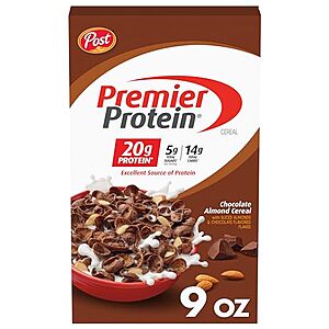 [SnS] $3.79* | 9-Oz Post Premier Protein Cereal (Chocolate Almond) at Amazon