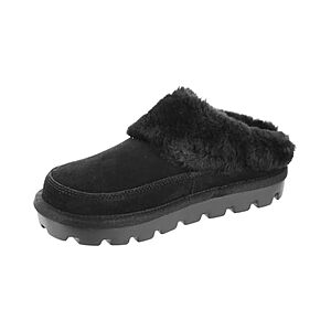 Koolaburra by UGG Women's Tizzey Suede Slipper (Black, Size 10) $10.99 + Free Shipping w/ Prime or $6 Fee per Order