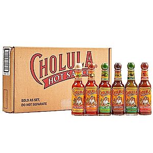 [SnS, AC] $16.99* | 6-Count 5-Oz Cholula Hot Sauce Gift Set (Variety Pack) at Amazon