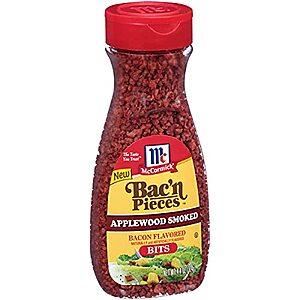 [SnS, AC] $6.63* | 6-Pack 4.4oz McCormick Bac'n Pieces Applewood Smoked Bacon Flavored Bits at Amazon