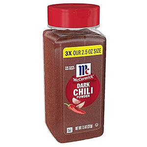 [SnS, AC] $3.11* | 7.5-Oz McCormick Dark Chili Powder at Amazon