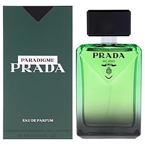 $90* | 3.3-Ounce Men's Prada Paradigme Eau De Parfum Refillable Spray at Amazon