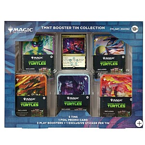 Costco Members: MTG Teenage Mutant Ninja Turtles Universes Beyond 5 Tin Booster Collection $39.97