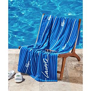 Lacoste Cotton Print Beach Towels (Various, 36" x 72") $13.43 + Free Pickup at Macys or Free Shipping on $39+