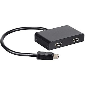 Woot - Monoprice DisplayPort 1.2 to DisplayPort MST Hub - 2-Port, DP to DP - $18.99