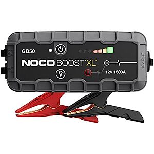 [Resale] $74.98 | NOCO Boost GB50 1500A UltraSafe Jump Starter, 12V Lithium Battery Booster (Used - Like New) at Amazon