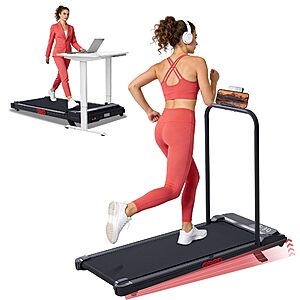 $90 FS AMAZON MCRG Walking Pad with Incline, Portable Treadmill with Handle Bar for Home, 3.0HP Electric Home Walking pad Treadmill, 0.6-7.6MPH