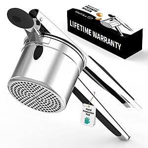 Amazon – GloTika 15-Oz Stainless Steel Potato Ricer - $13.49 w/ Code