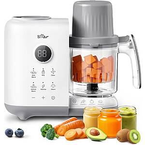 Prime: Bear Baby Food Maker Steamer & Blender with Dual-Layer Steam Baskets, 18.5oz white  $34.99 + Free Shipping