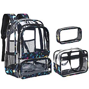 Amazon – Vorspack 3-Pc Clear Backpack Set - $15.99