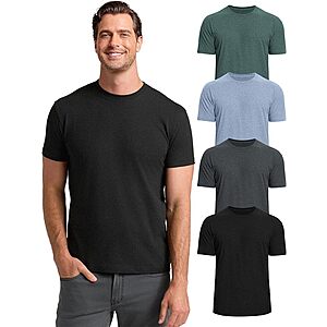 Amazon – Men's 4-Pack Fitted Crew Neck T-Shirts - $18.49–$19.99 w/ Code