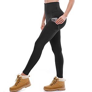 Amazon – Ipletix Women's Fleece-Lined Leggings w/ Pockets - $5.99–$7.79 w/ Code
