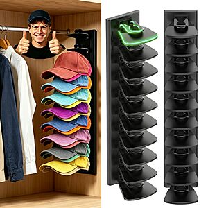 Amazon – PCEEL 2-Pack Baseball Cap Organizer - $8.49 w/ Code