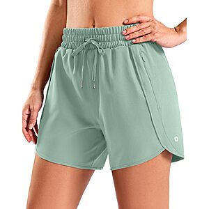 Amazon – SANTINY Women's Athletic Running Shorts w/ Zipper Pockets - $13.99 w/ Code
