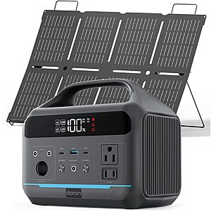 DARAN 288Wh 600W LiFePO4 Power Station w/ 80W Solar Panel $186.99 + Free Shipping