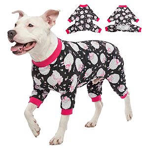 Amazon – LovinPet Large Dog Pajamas, Black Sheep Print - $18.14 w/ Code