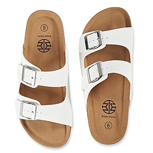 Amazon – Women's Faux Leather Slide Sandals - $15.19 w/ Code
