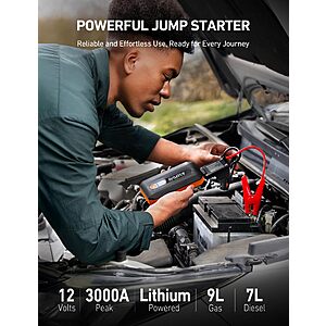 AstroAI B8 3000A Car Battery Jump Starter, 12V Jump Starter Battery Pack $24.99