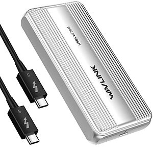 WAVLINK 80Gbps M.2 NVMe SSD Enclosure w/ Thunderbolt 5 & USB4 V2 $96.19 + Free Shipping