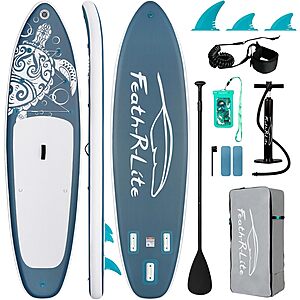 10'6" Feath-R-Lite Inflatable Stand Up Paddle Board w/ Accessories (Grey Turtle) $84.99 + Free Shipping