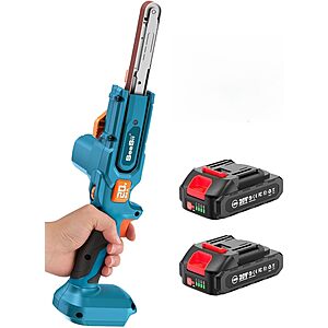 Seesii 1/2" x 18" Hand Held Belt Sander w/ 2x 2.0Ah Battery & Charger $30.99 + Free Shipping