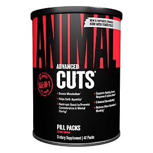 Animal Cuts Thermogenic Fat Burner Complex for Men & Women | 42 Pill Packs $30.48 (S&S) + Free Shipping $30.48