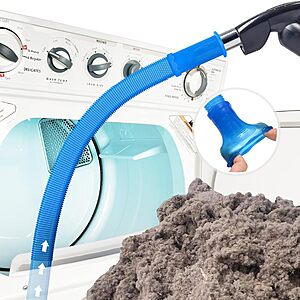 31.5" Sealegend Universal Vacuum Hose Dryer Vent Cleaner Attachment (Blue) $6.49 + Free Shipping w/ Prime or on $35+