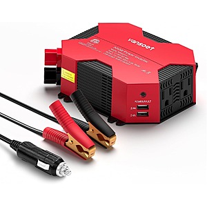 500w Car Power Inverter DC 12V to AC 110V Car Plug Inverter with 4 USB Charging Ports and 2 AC Outlets Car Charger $30.15 + Free Shipping w/Prime or $35+