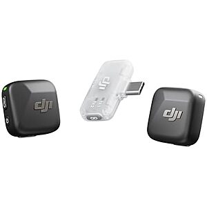 $45* | DJI Mic Mini Wireless Microphone System (2 TX + 1 Mobile RX) at Amazon