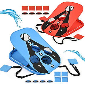 Pool Cornhole Board Set, 3ft x 2ft Corn Hole Games for Adults Free S&H w/prime $$23.84