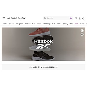 Reebok Extra 40% Off with code REEBOK40 @ ShopSimon.com