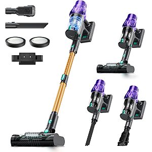VENHIDELY 50KPa Cordless Stick Vacuum w/ Smart Dust Detection & LED Display $49.79 + Free Shipping