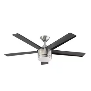 48" Merwry Integrated LED Ceiling Fan w/ Light Kit & Remote (Brushed Nickel) $47.97 + Free Store Pickup at Home Depot